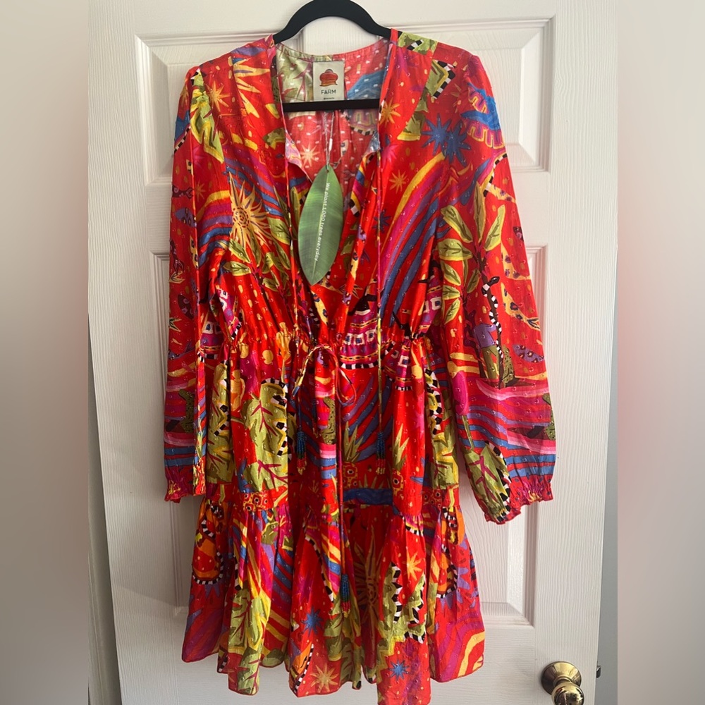 NWT Farm Rio Magic Forest Dress sz XL
